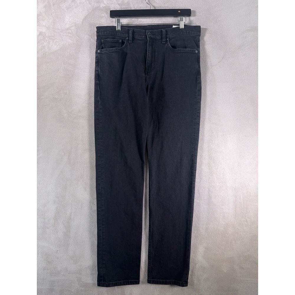 Rag & Bone Fit 2 Slim Straight Jeans Mens 34x32 Black Five Pocket Stretch